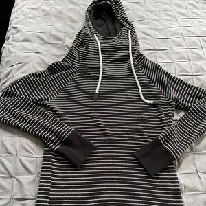 Marc New York Funnel Hooded Waffle Shirt (S)